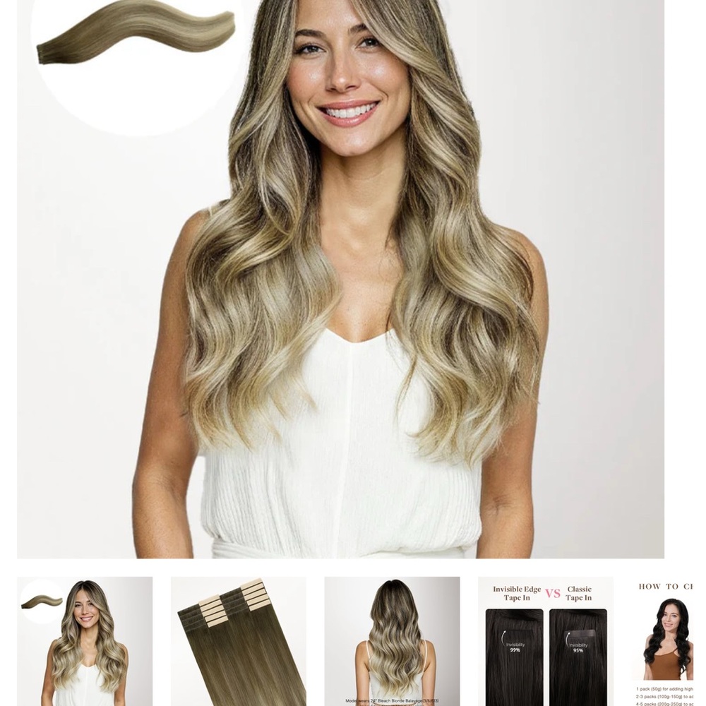 Natural Blonde Hair Extensions